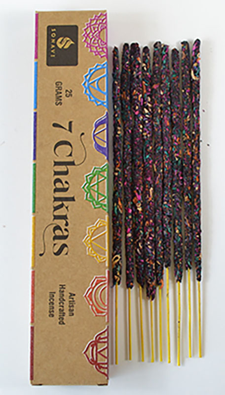 ISS7CH 25 g 7 Chakra Sonavi Incense Stick