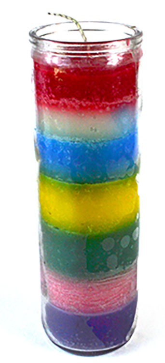 COJ77CO 7 Color 7 Day Jar Candle