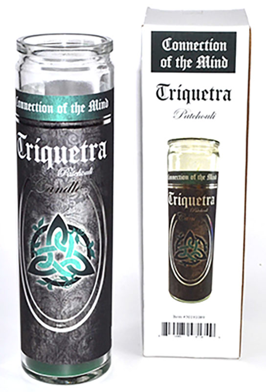 CJTRI 90 Hour Triquetra Patchouli Jar Candle