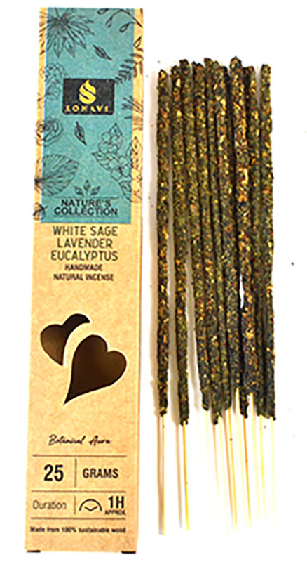 ISSWSE 25 g Sonavi White Sage, Lavender & Eucalyptus Incense Stick