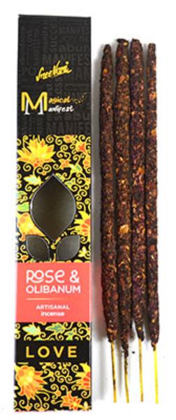 Picture of AzureGreen ISBRO Rose & Olibanum Love Manifest Stick - Pack of 4
