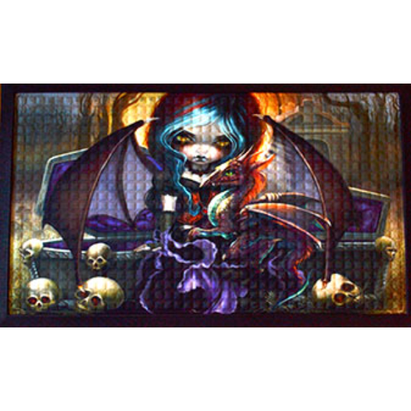 FDM3414 17.625 x 19.5 in. Vampire Girl Doormat