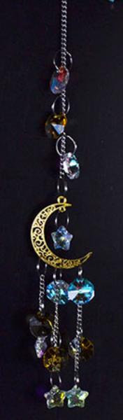 FSCWH03 13 in. Golden Crescent Sun Catcher