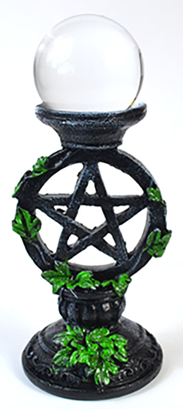 FC50PEN 50 mm Clear Gazing Ball with Pentagram Stand