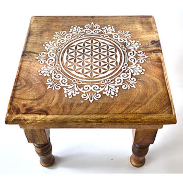 Picture of Azuregreen RAT7160 9 x 9 x 8 in. Flower of Life Altar Table