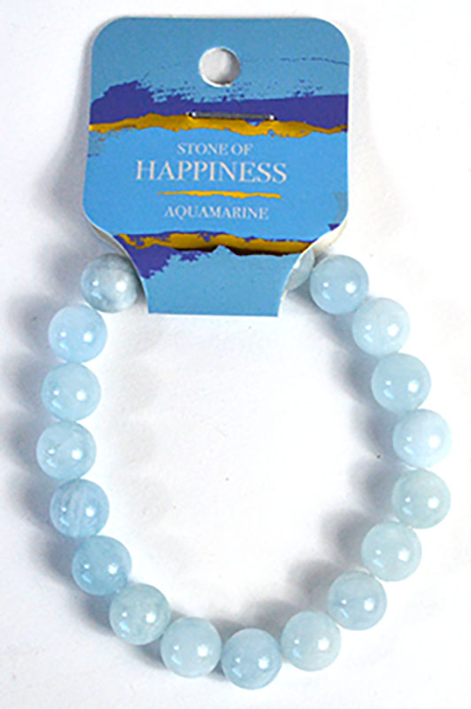 JB810AQ 8 mm Aquamarine Bracelet