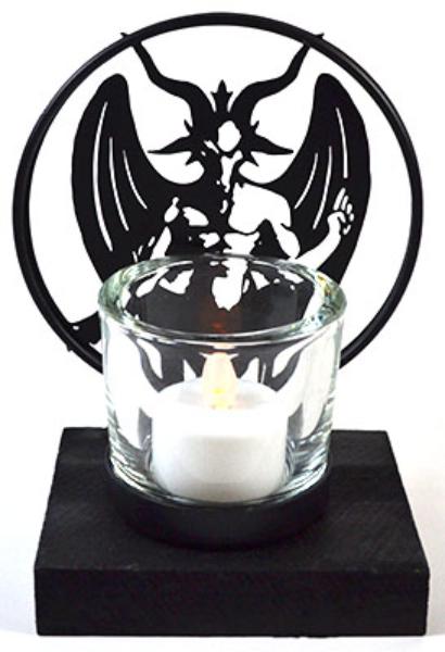 CHT877 6 in. Baphomet Tealight Holder