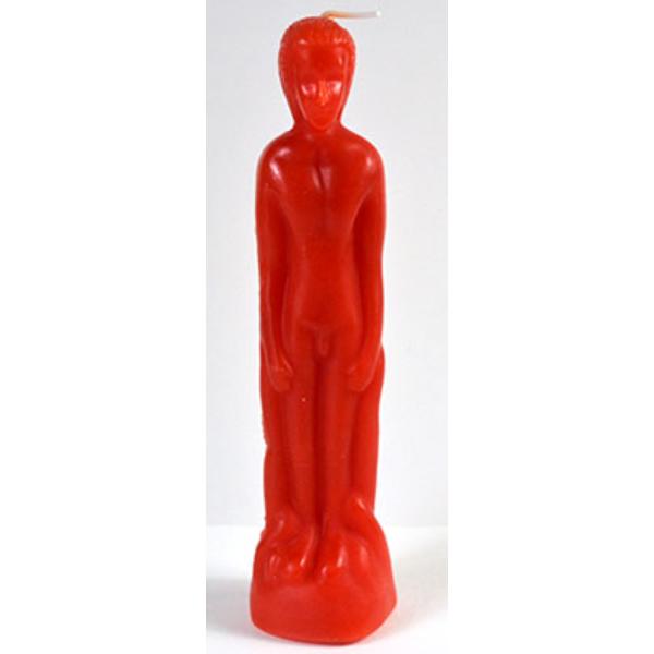 Picture of Azuregreen CMALR 8 in. Red Male Candle