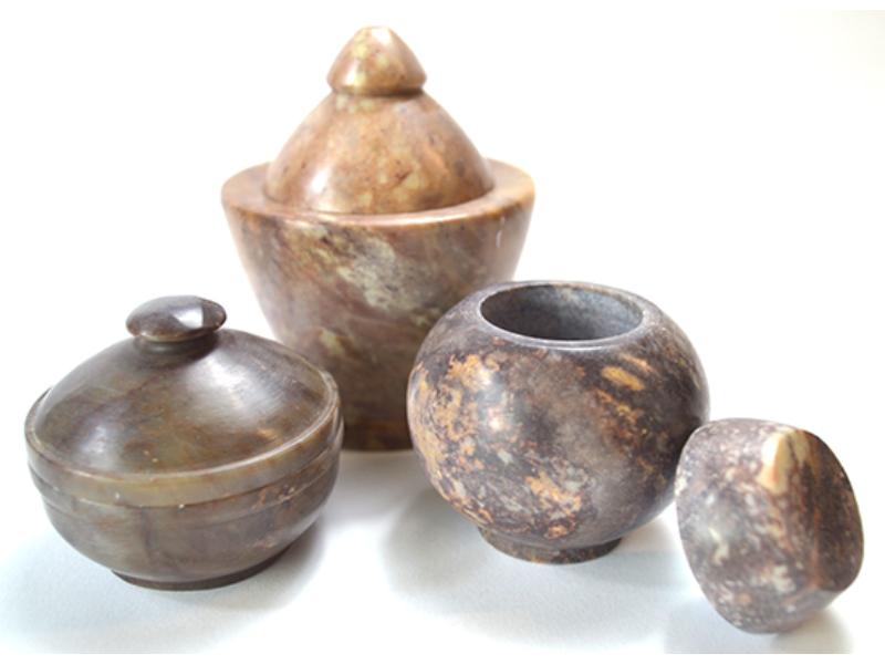 FJGIN Gini Jars Soapstone - Set of 3