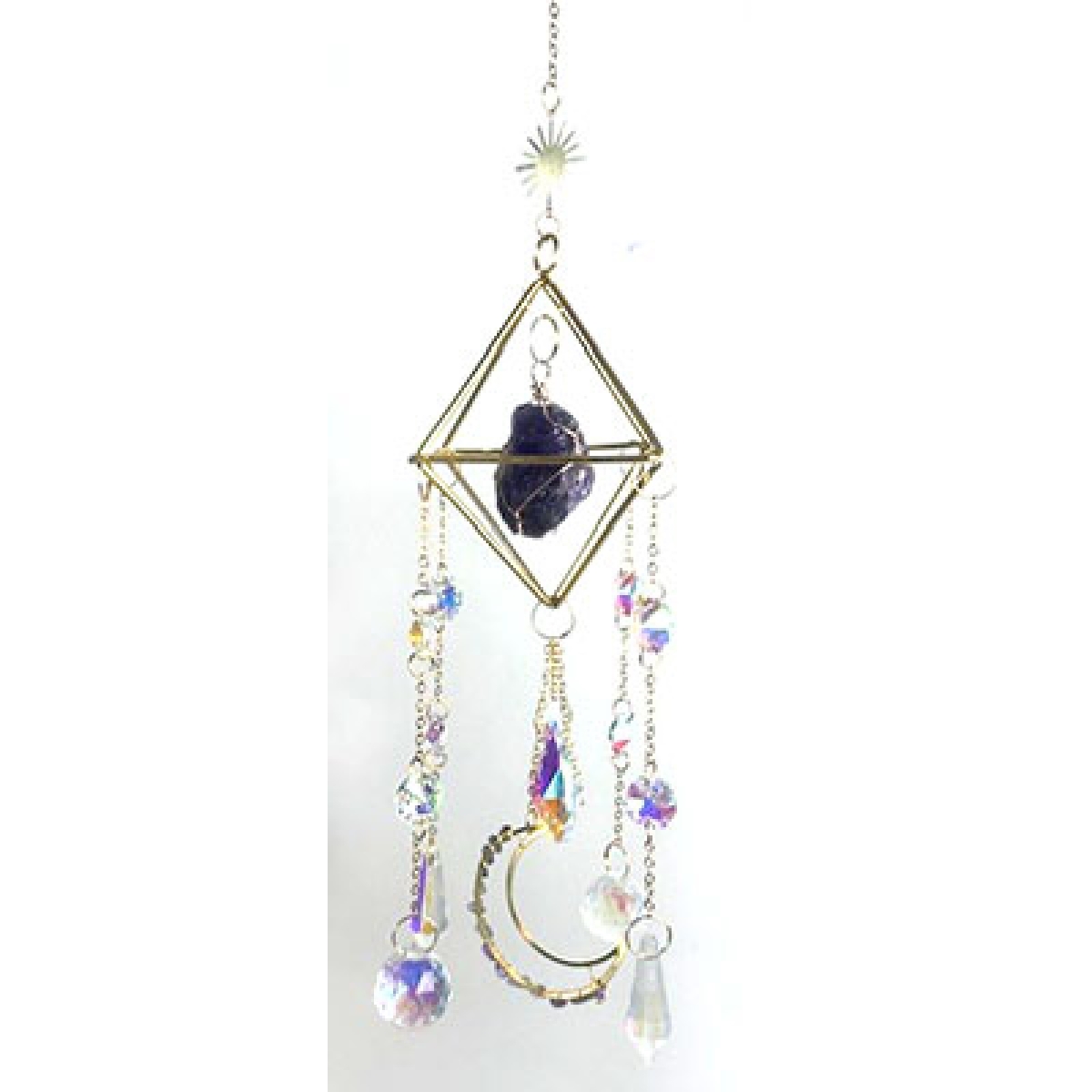 FSCWH43 18 in. Amethyst Sun Catcher