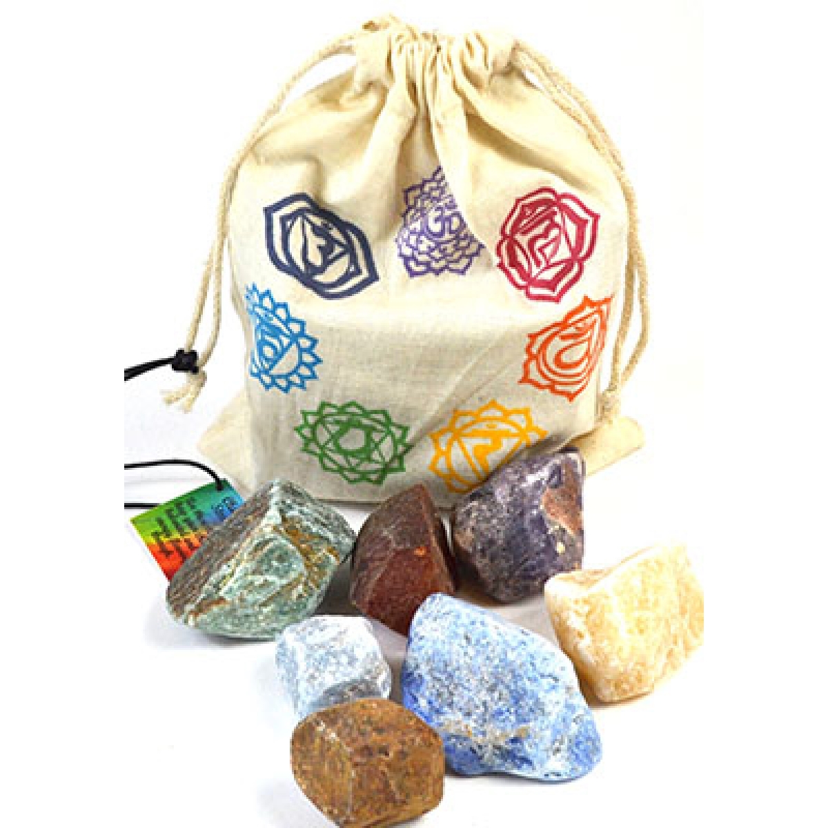 GK8039 Chakra Stones with Bag - Set of 7