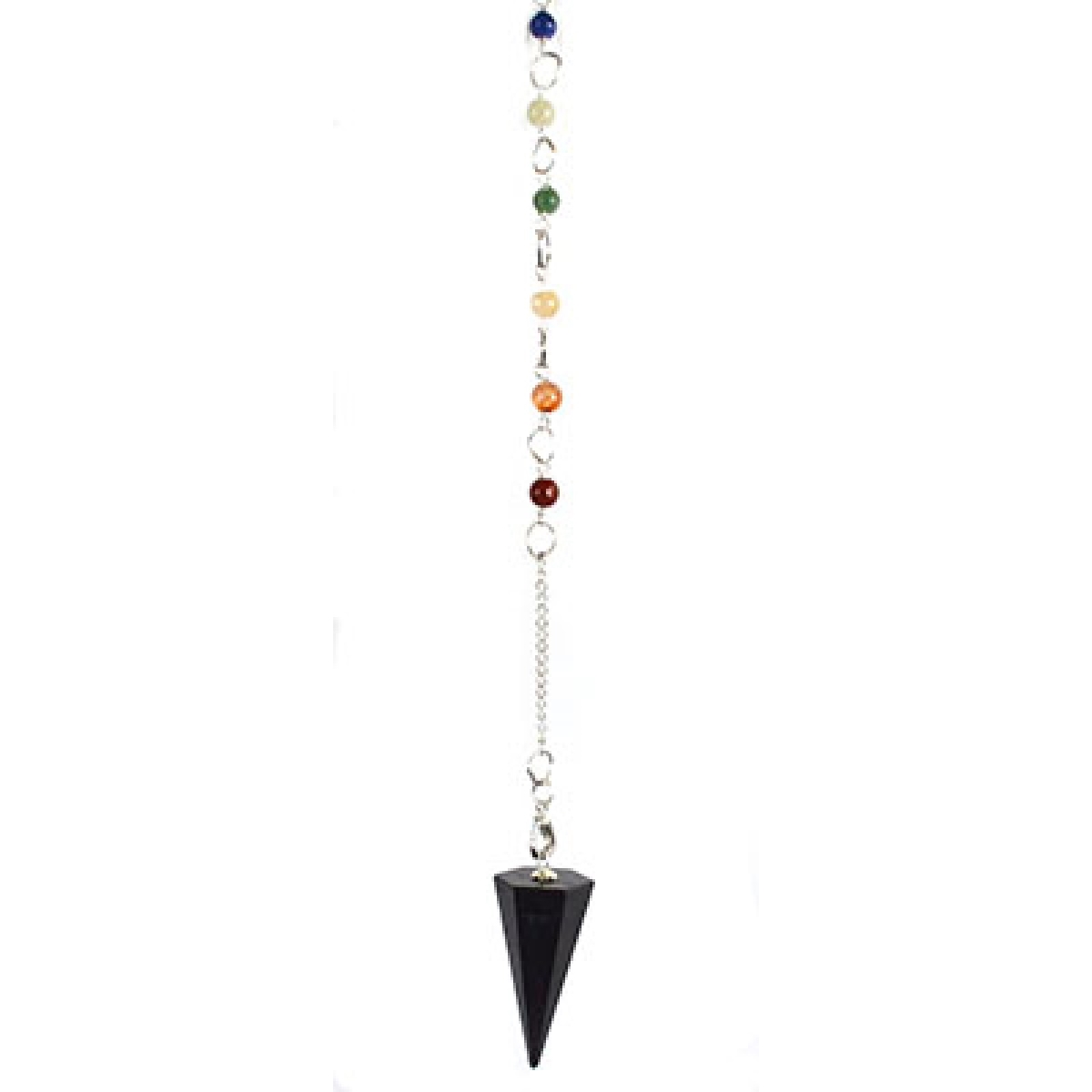 GP76SHU 6-Sided Shungite Chakra Pendulum