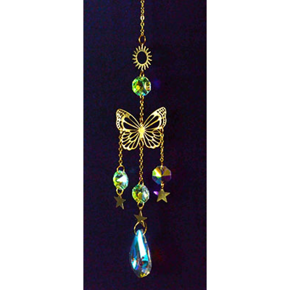 FSCWH21 15 in. Sun & Butterfly Sun Catcher
