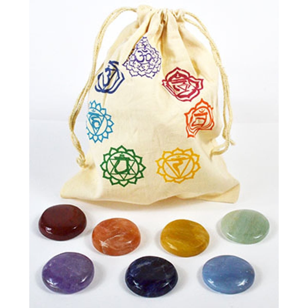 GK3026 Chakra Stones with Bag - Set of 7
