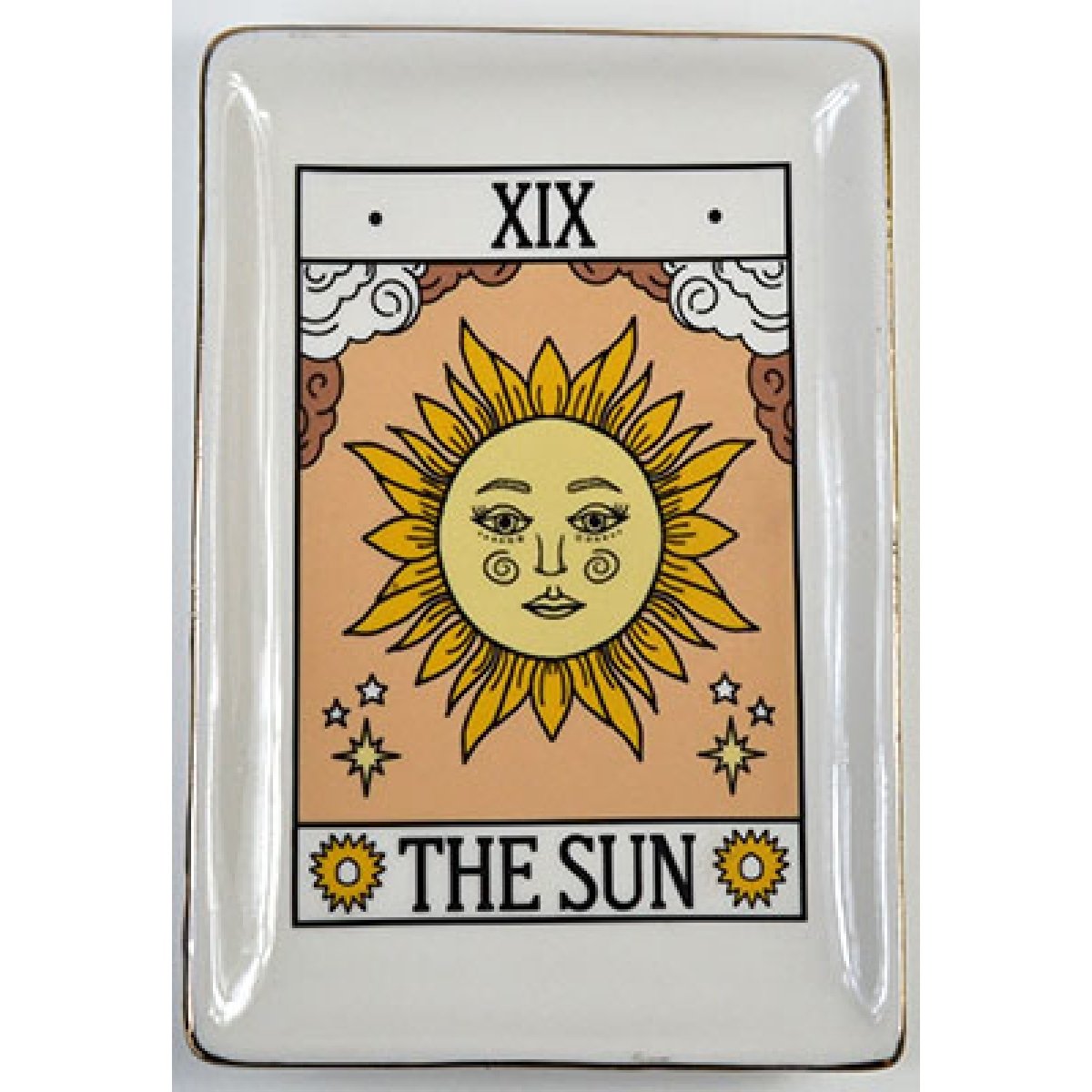 Picture of AzureGreen FD3450 4.5 x 6.5 in. Sun Tarot Dish