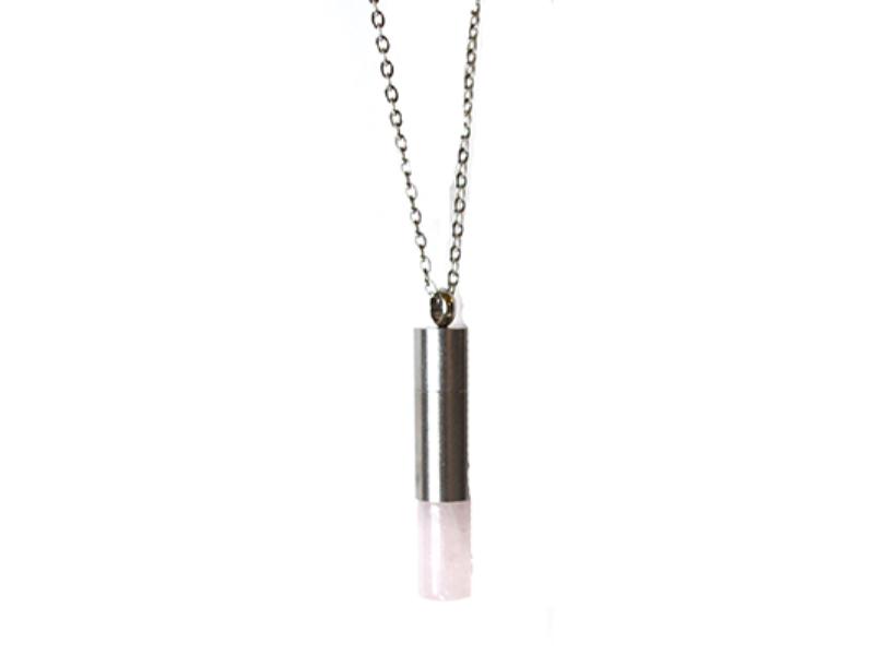 JC7031 Rose Quartz Chamber with Chain