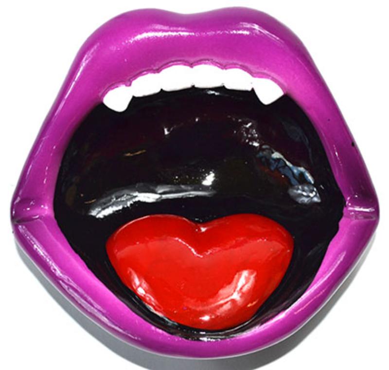 IB3471 3 in. Vampire Lips Stick Incense Holder
