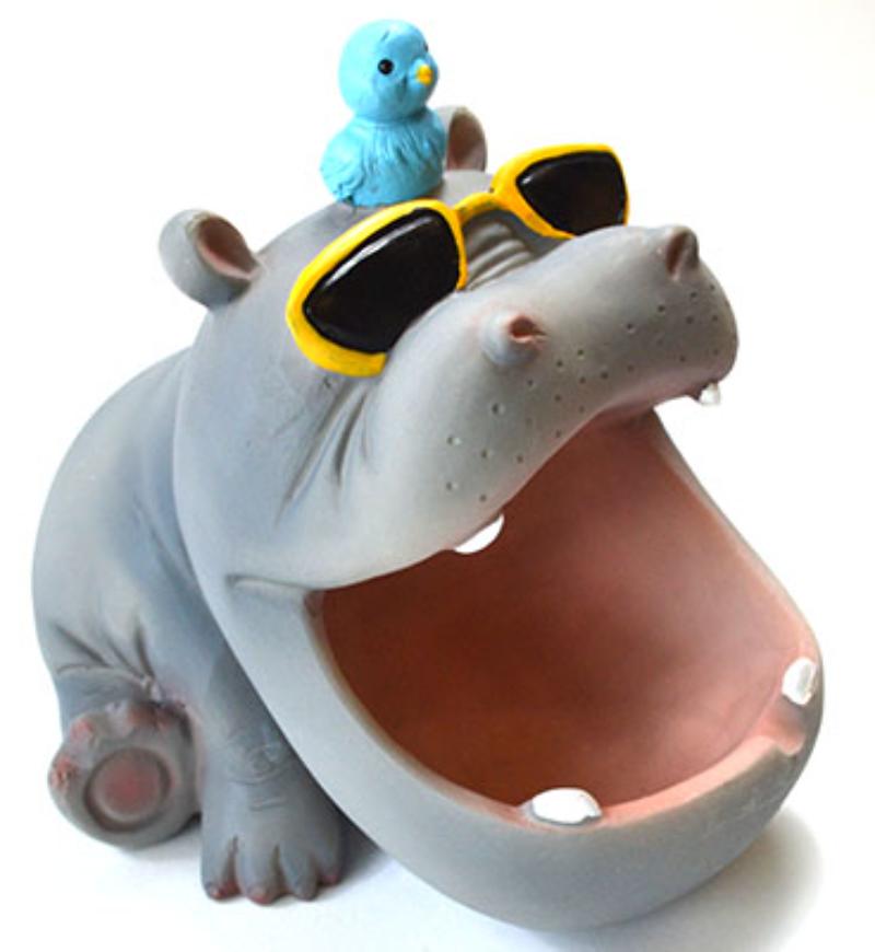 FAT3475 5.5 in. Hippo Ashtray