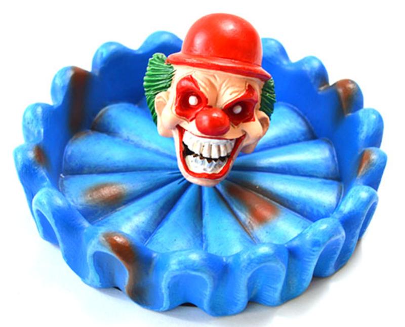 FAT3476 4.5 in. Bobblehead Clown Ashtray
