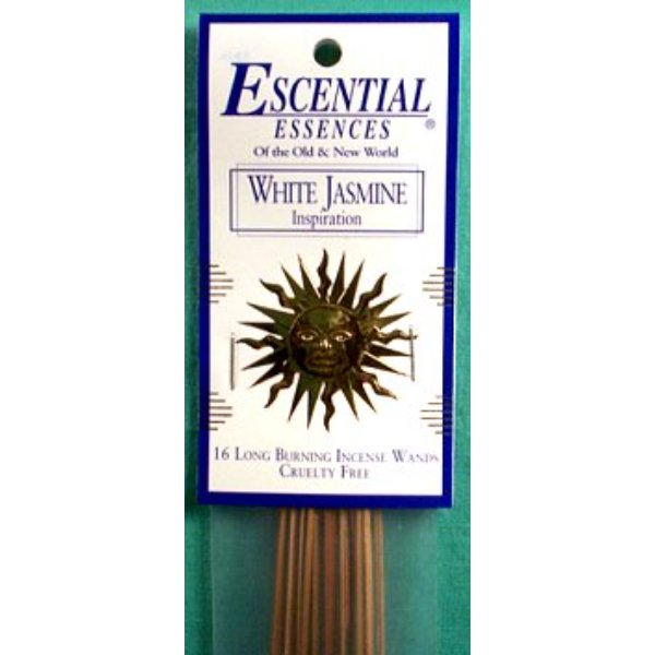 ISMWHIJ White Jasmine Escential Essences Incense Sticks - Pack of 16