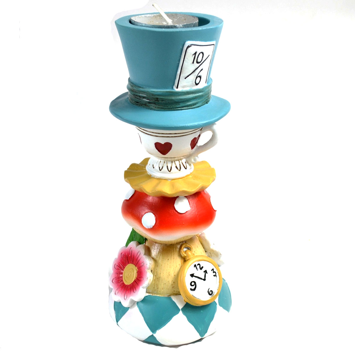 CHT3526 6.75 in. Alice Tea Party Tealight Holder