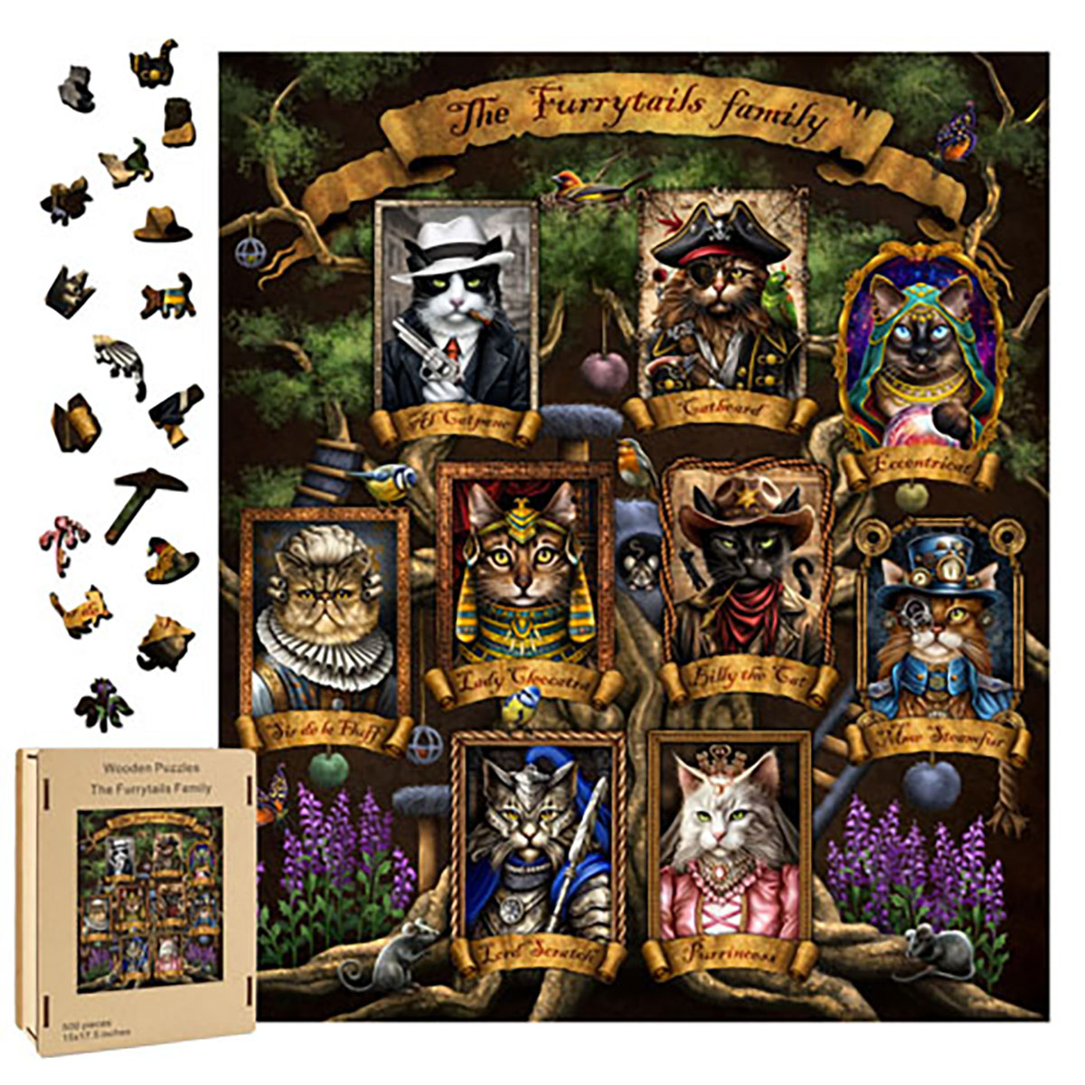 FP3513 Furry Tails Wood Puzzle