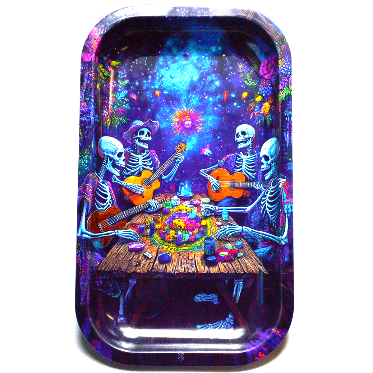 FRT3501 Skulls Band Rolling Tray