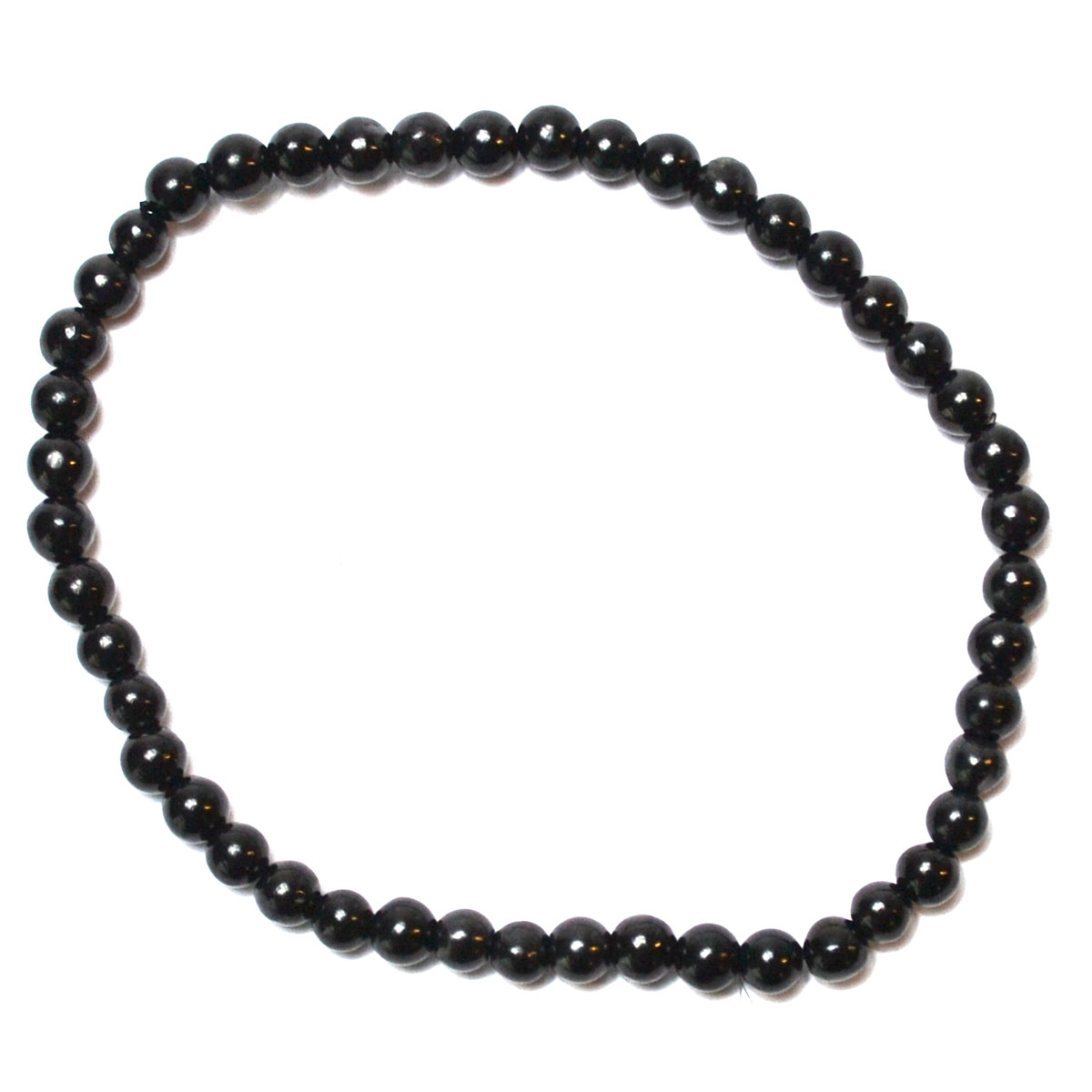 JB4008 4 mm Shungite Beaded Bracelet