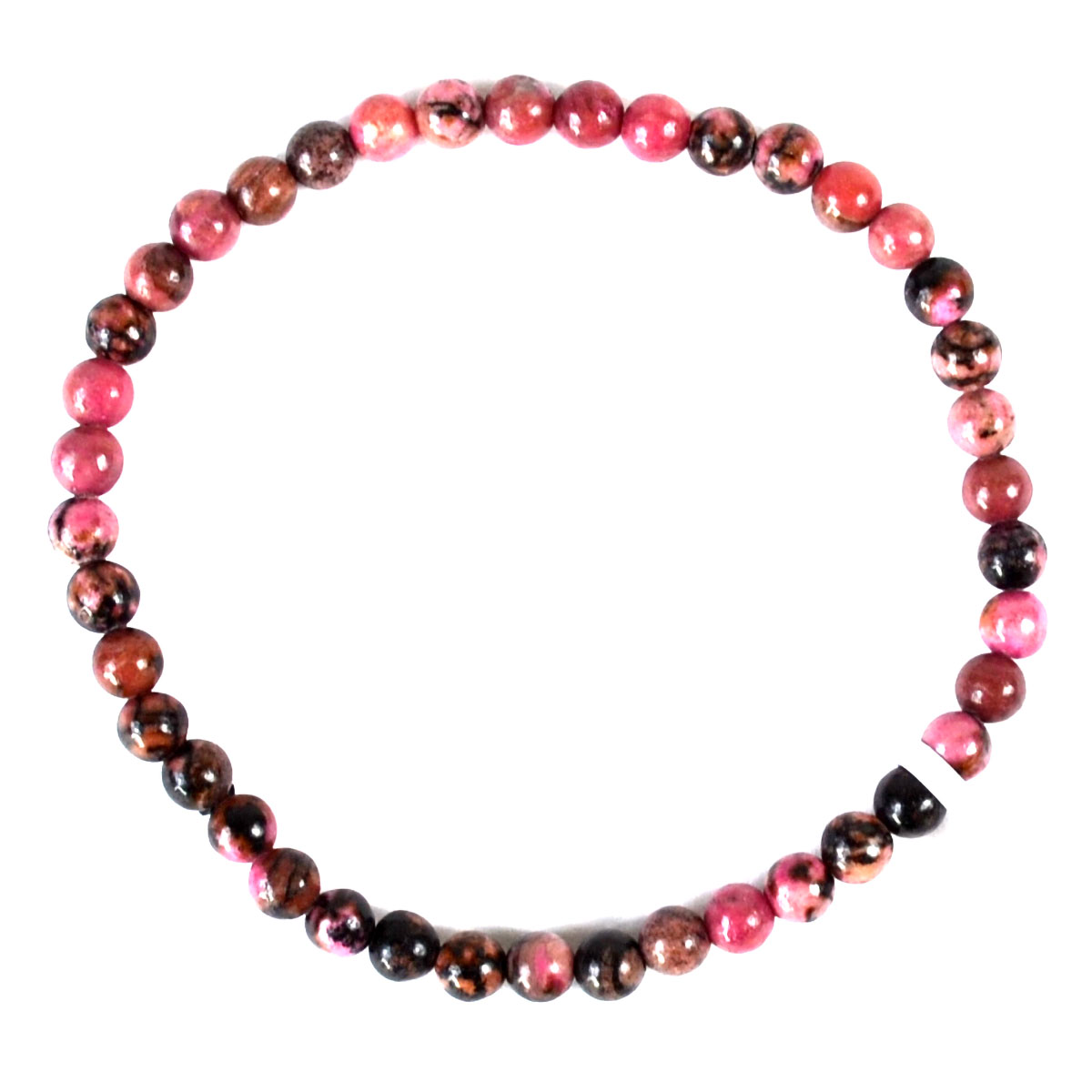 JB4587 4 mm Rhodonite Bracelet