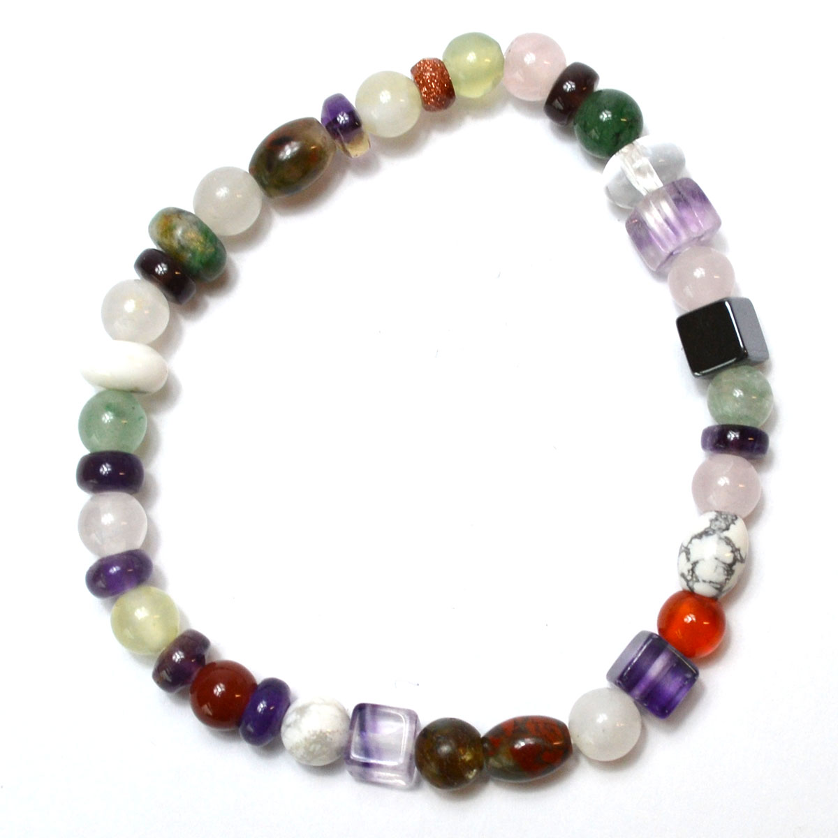 JB4768 4-6 mm Mixed Stones & Shapes Bracelet