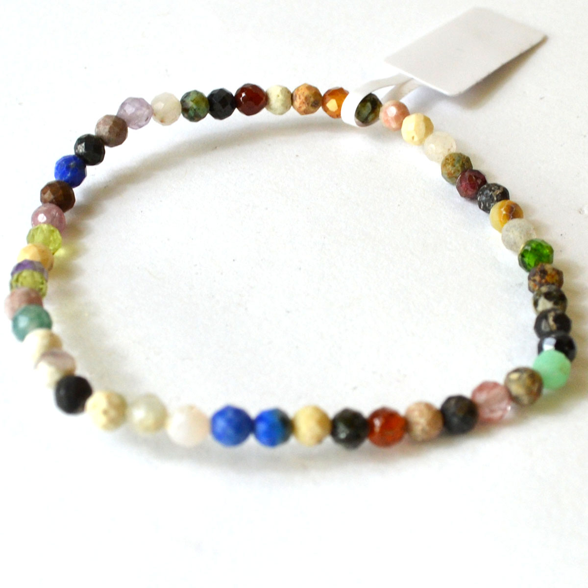 JB4890 4 mm Mixed Stones Faceted Bracelet