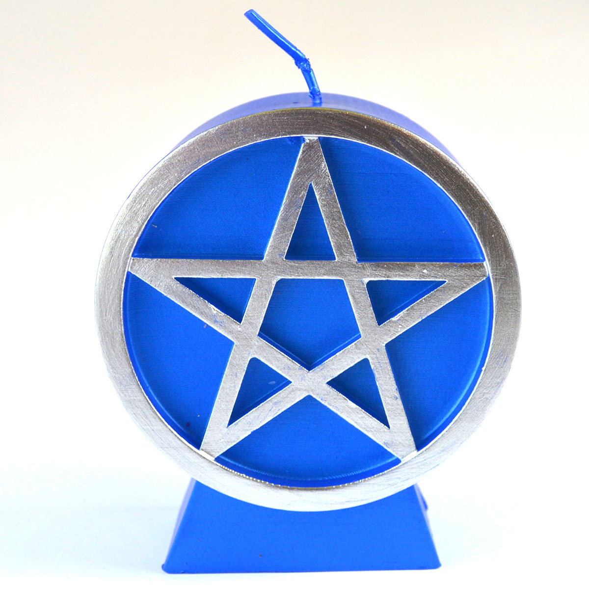 Azure Green CPENBL 3.5 x 2 x 4.75 in. Blue Pentacle Candle