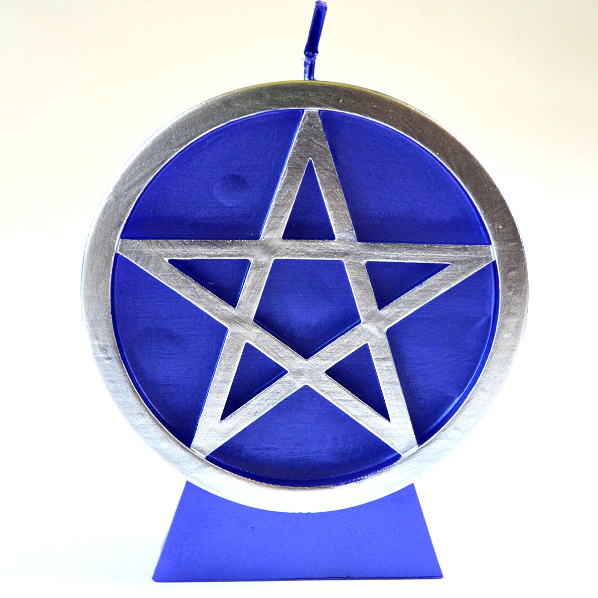 Azure Green CPENPU 3.5 x 2 x 4.75 in. Purple Pentacle Candle