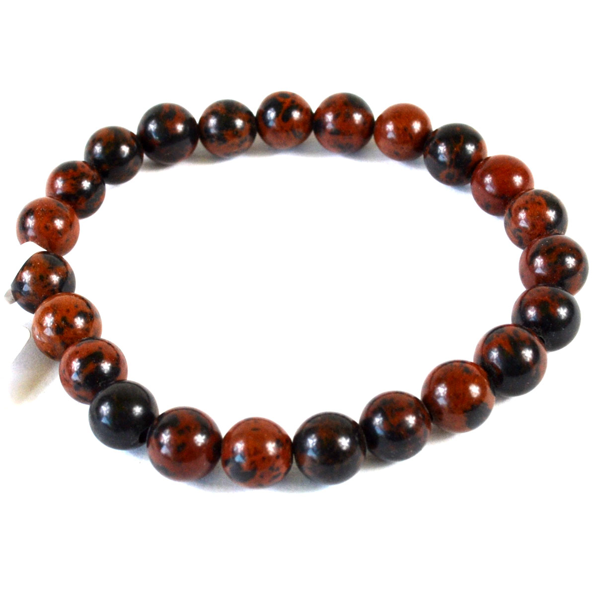 JB8091 8 mm Mahogany Obsidian Bracelet