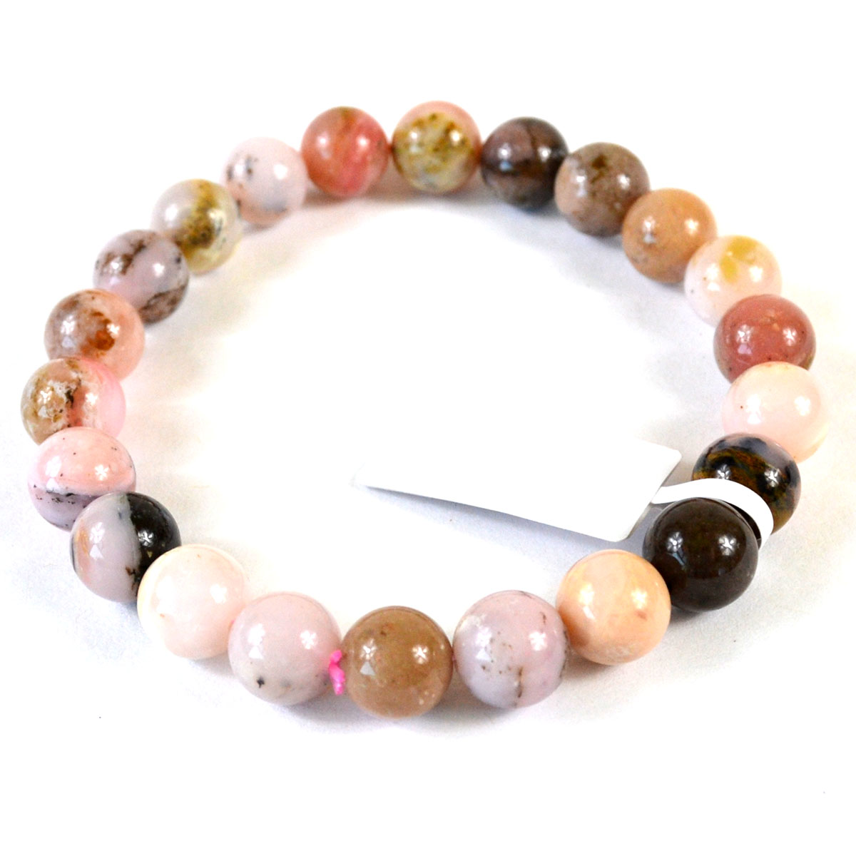 JB8316 8 mm Pink Opal Bracelet