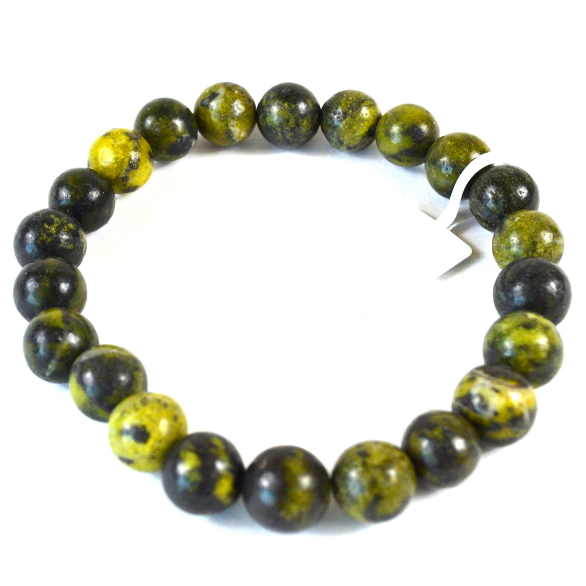 JB8609 8 mm Green Serpentine Bracelet