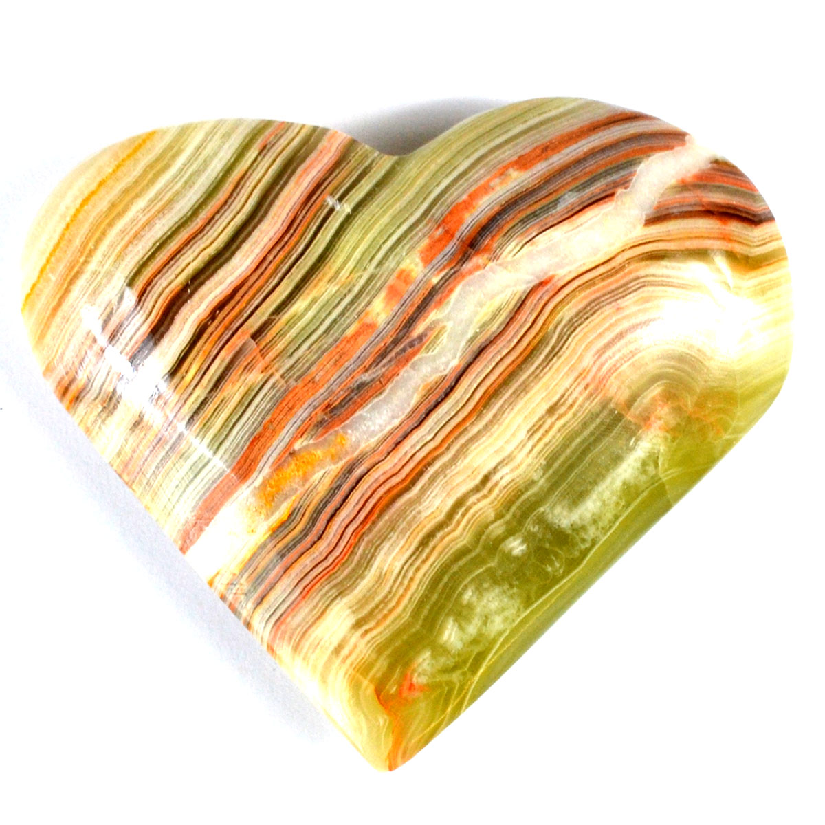 GHONYG3 3 in. Green Onyx Heart
