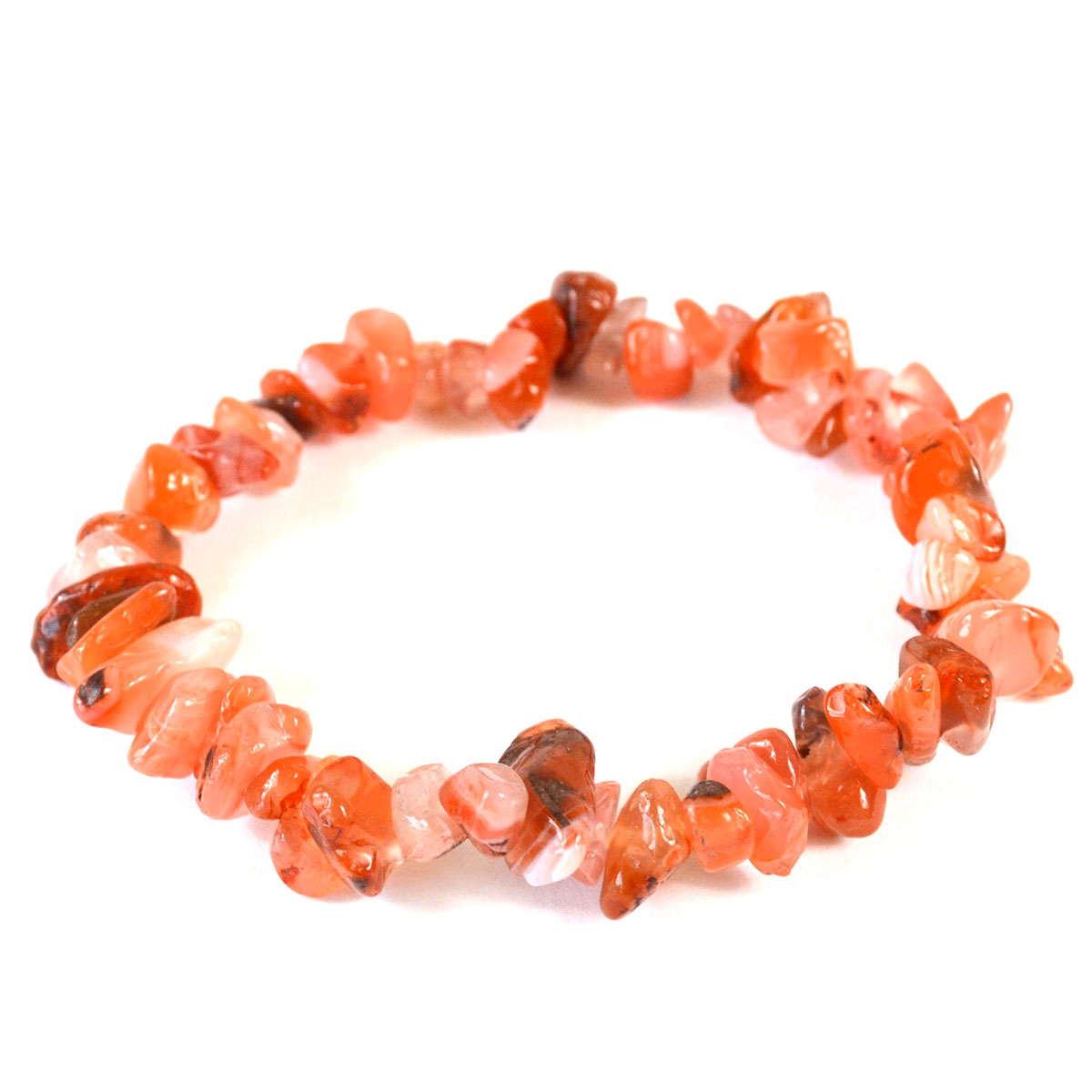 JBC029 Carnelian Chip Bracelet
