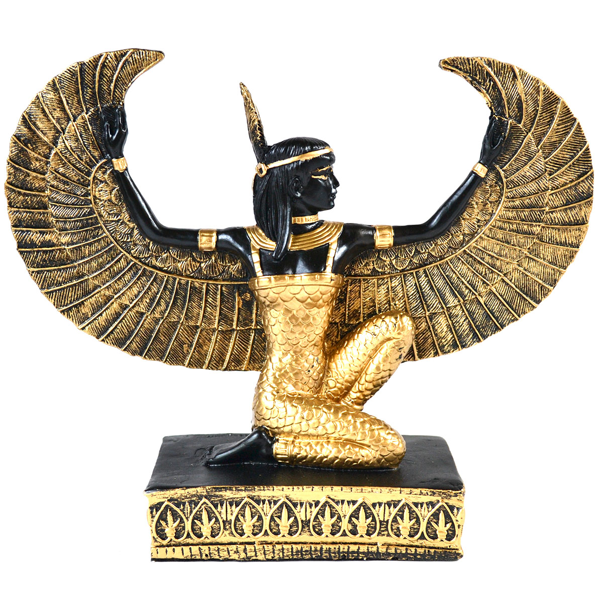 SM9237 8.5 in. Maat with Open Wings Statue
