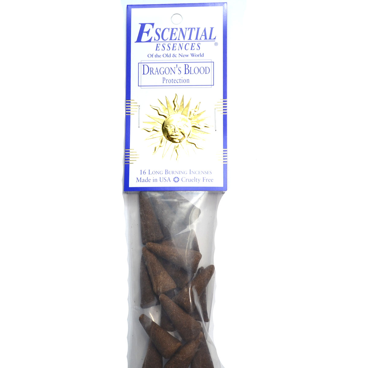 ICMDRA Dragons Blood Escential Essences Incense Cones - Pack of 16