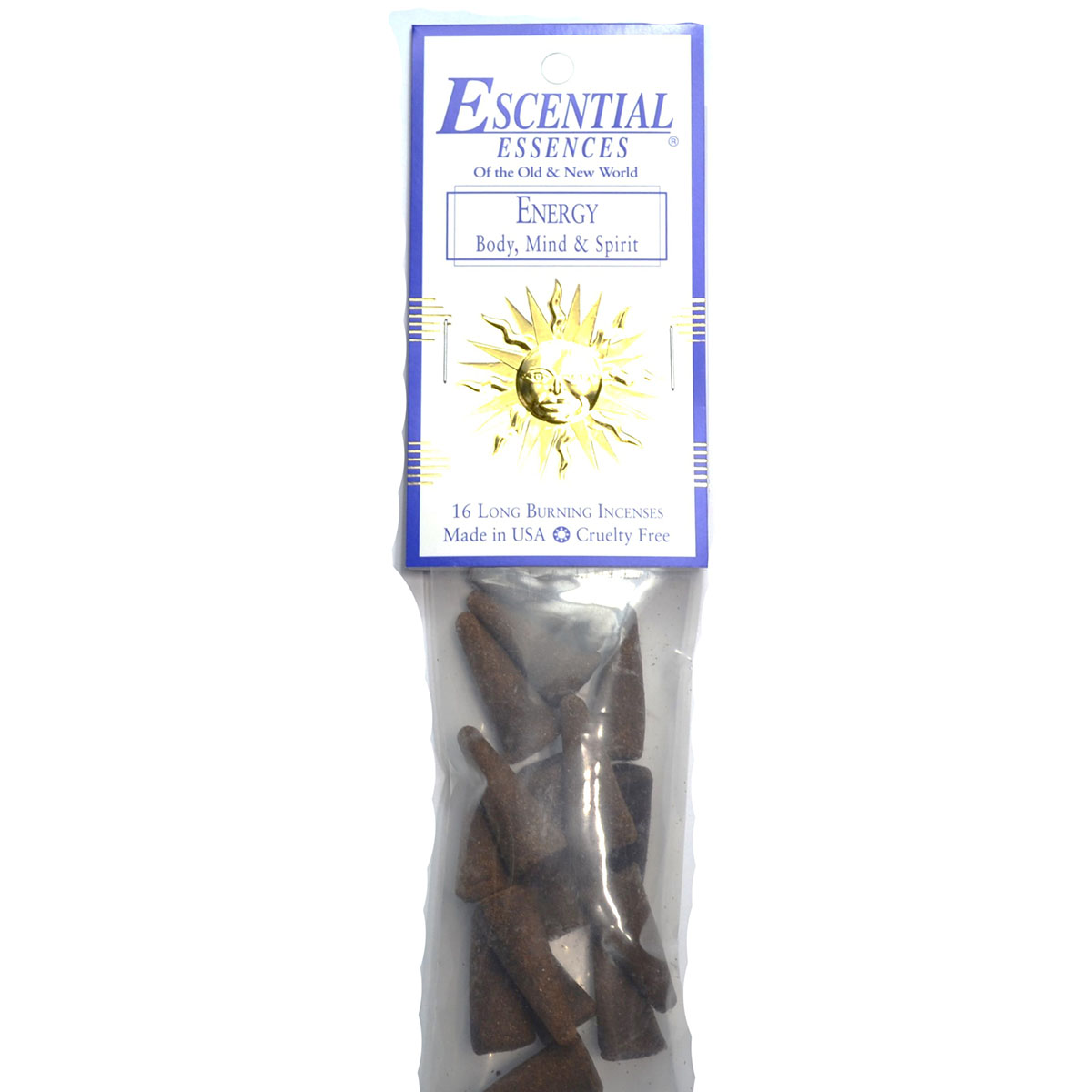 ICMENE Energy Escential Essences Incense Cones - Pack of 16