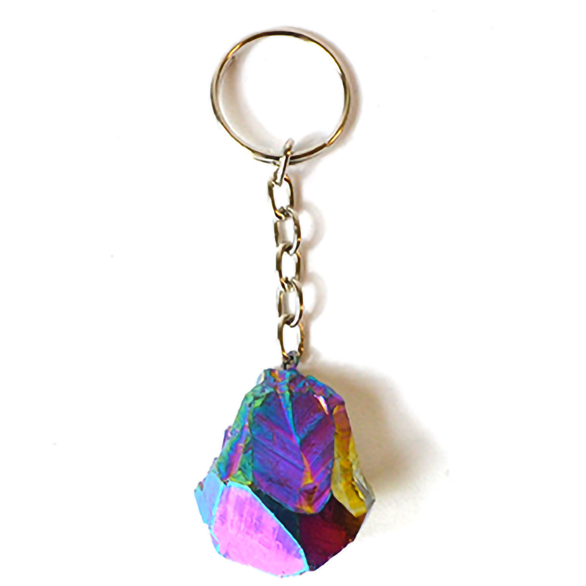 JKAMER Amethyst Plated Rainbow Keychain