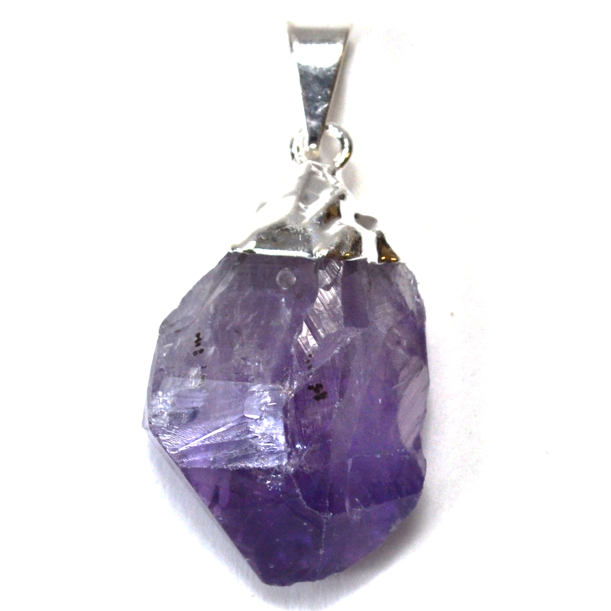 JPR015 Amethyst Rough Point Pendant