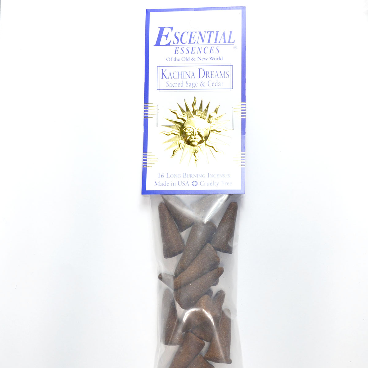 ICMKACD Kachina Dreams Escential Essences Incense Cones - Pack of 16