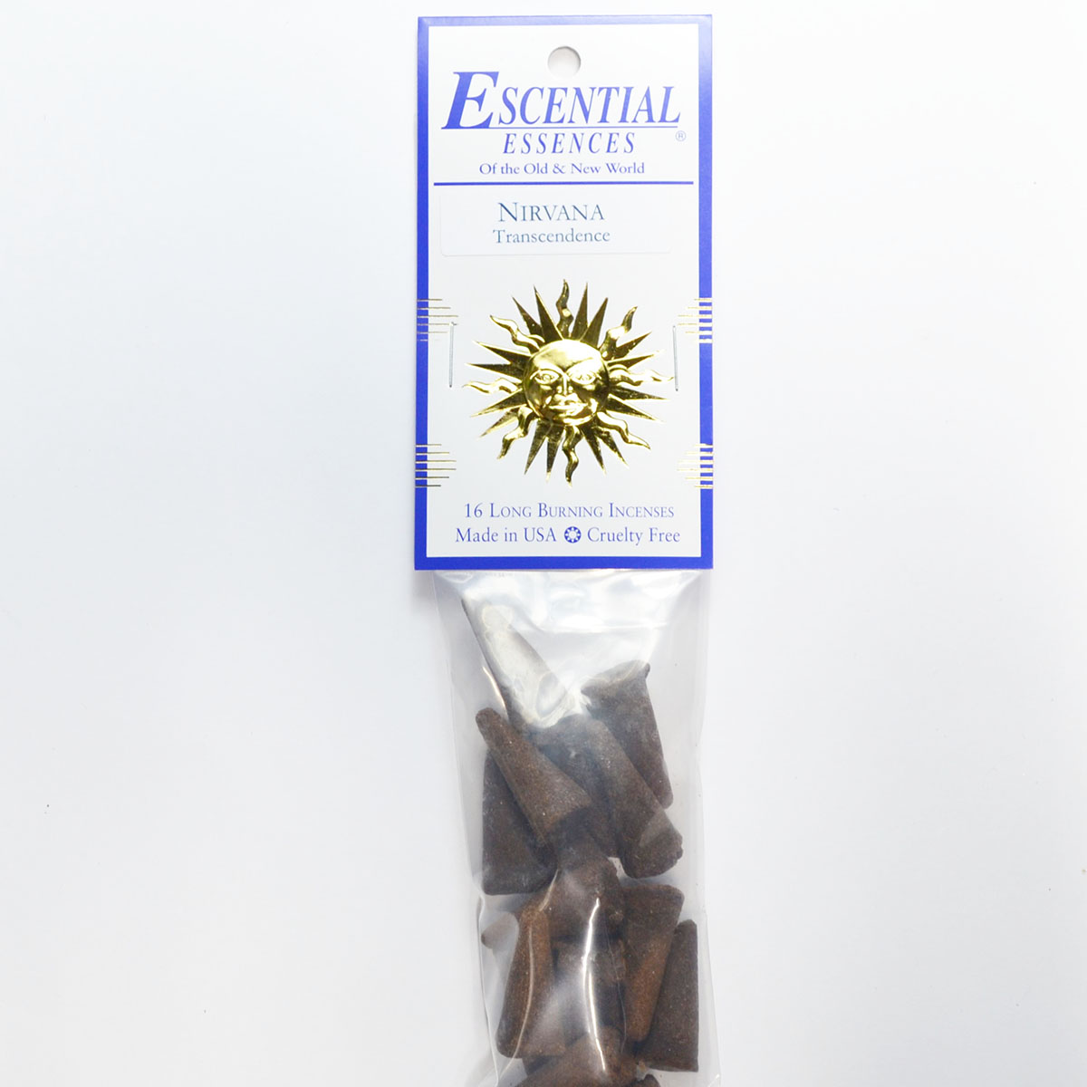 ICMNIR Nirvana Escential Essences Incense Cones - Pack of 16