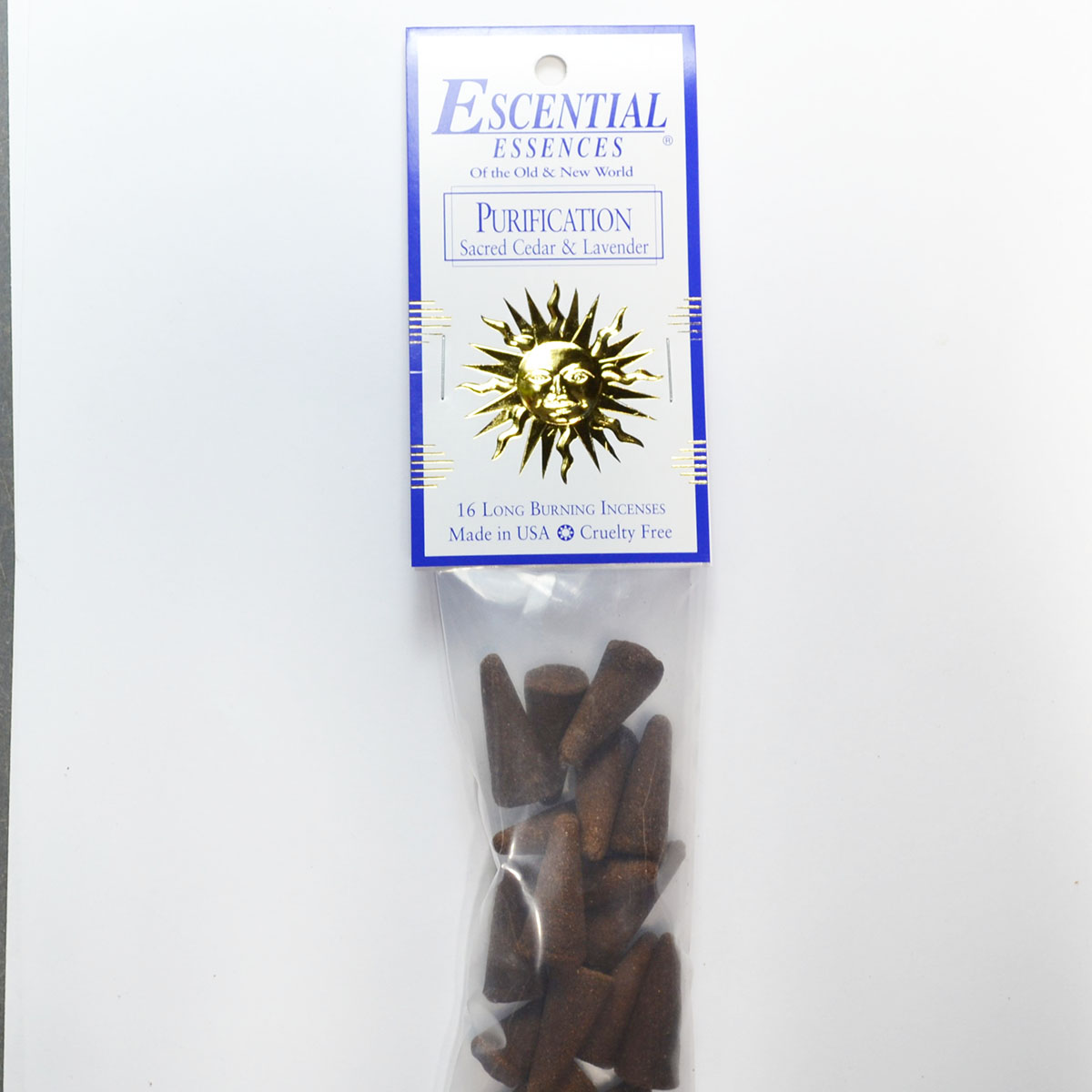 ICMPUR Purification Escential Essences Incense Cones - Pack of 16
