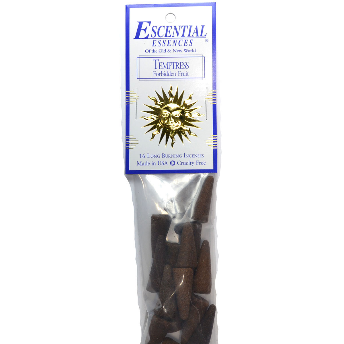ICMTEM Temptress Escential Essences Incense Cones - Pack of 16