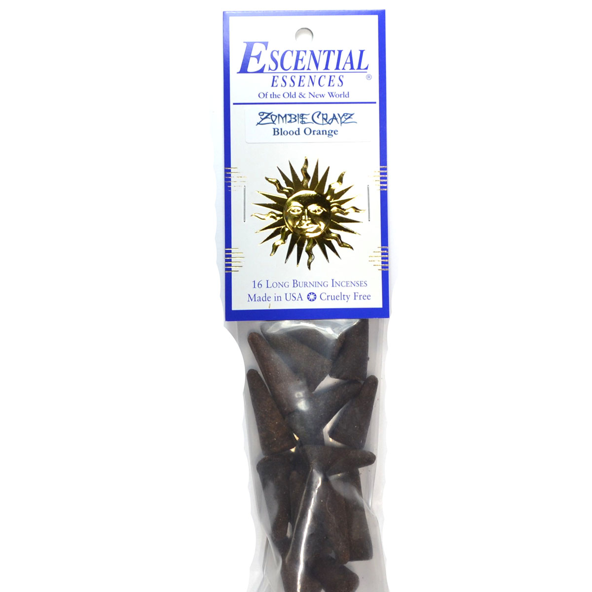 ICMZOMC Zombie Crayz Escential Essences Incense Cones - Pack of 16