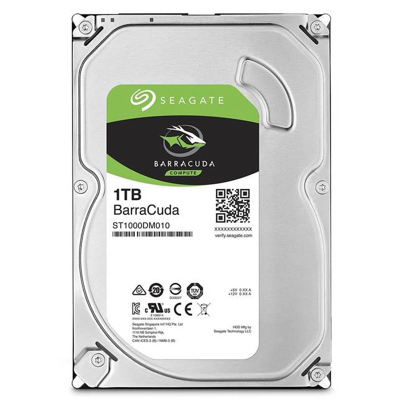 3.5 in. 1TB SATA III 6Gb-s 64MB BarraCuda Desktop Bare Hard Drive