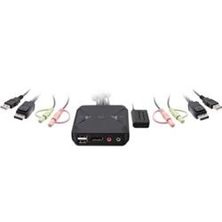 2-Port USB Display Port Cable Kvm Switch